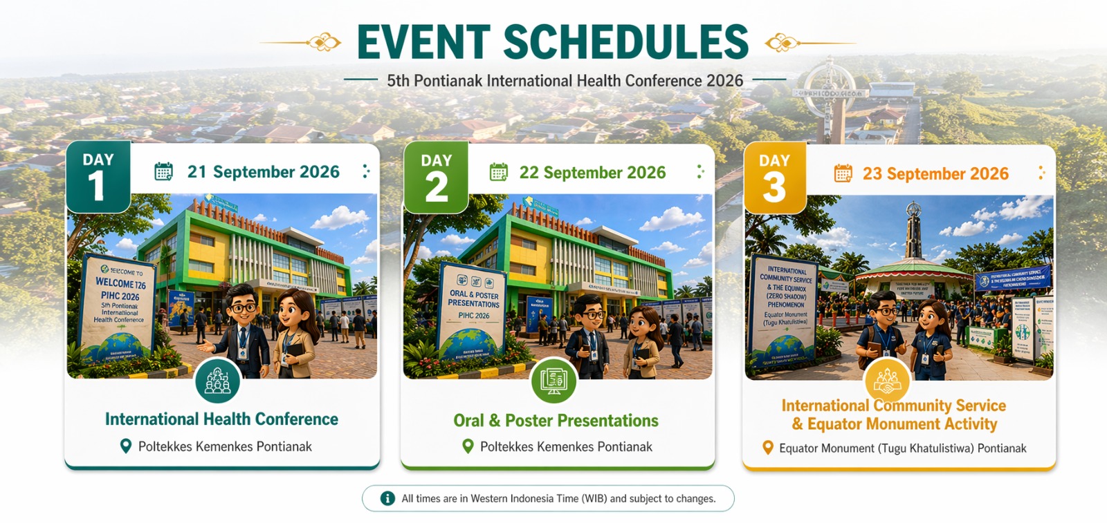 EVENT SCHEDULE 5th PIHC - POLTEKKES KEMENKES PONTIANAK